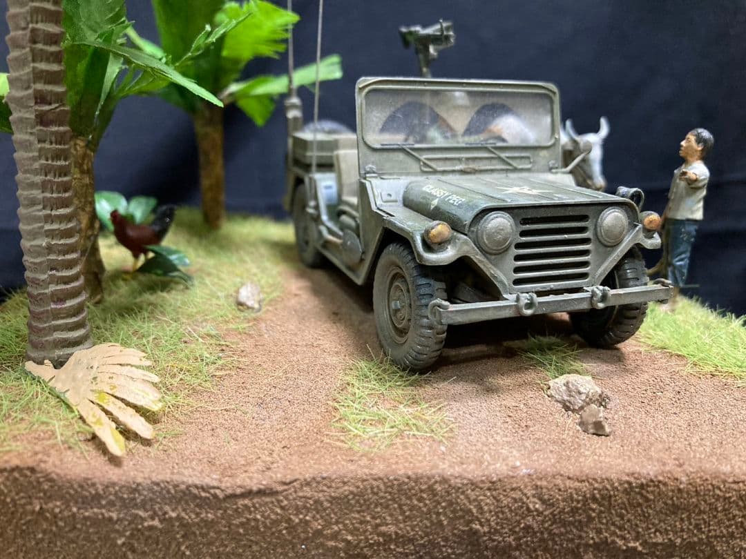 米陸軍 M151A2、ベトナム　ミリタリー　ジオラマ
