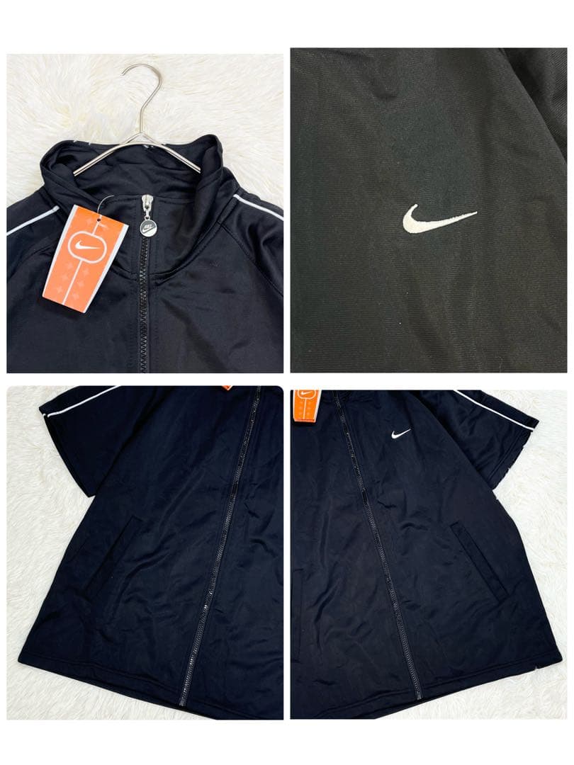 新品✨NIKE セットアップ　ジャージ　半袖ジャージ　ハーフパンツ　M 黒