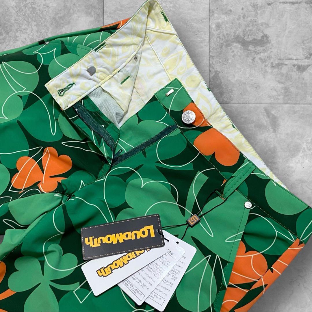 ꧁༺ ラウドマウス LOUDMOUTH 新品 ゴルフロングストレッチパンツ L