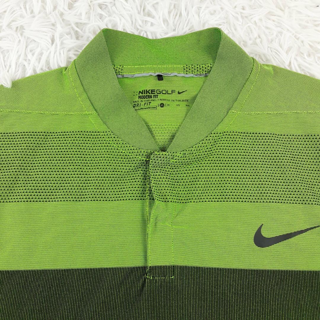 美品◎NIKE GOLF ゴルフウェア2点セット ネイビー グリーン ブラック