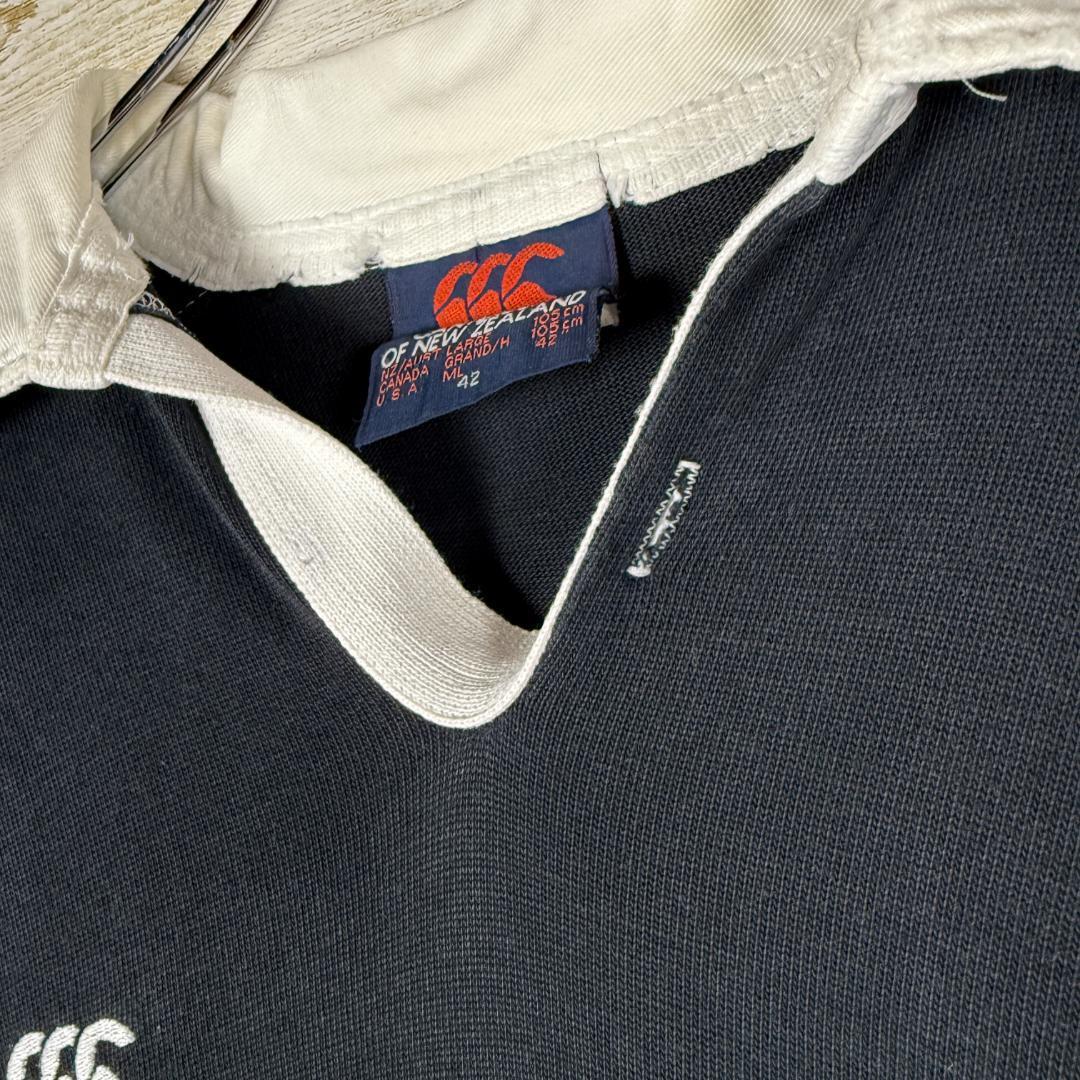 CANTERBURY ALL BLACKS ラガーシャツ 黒 白襟