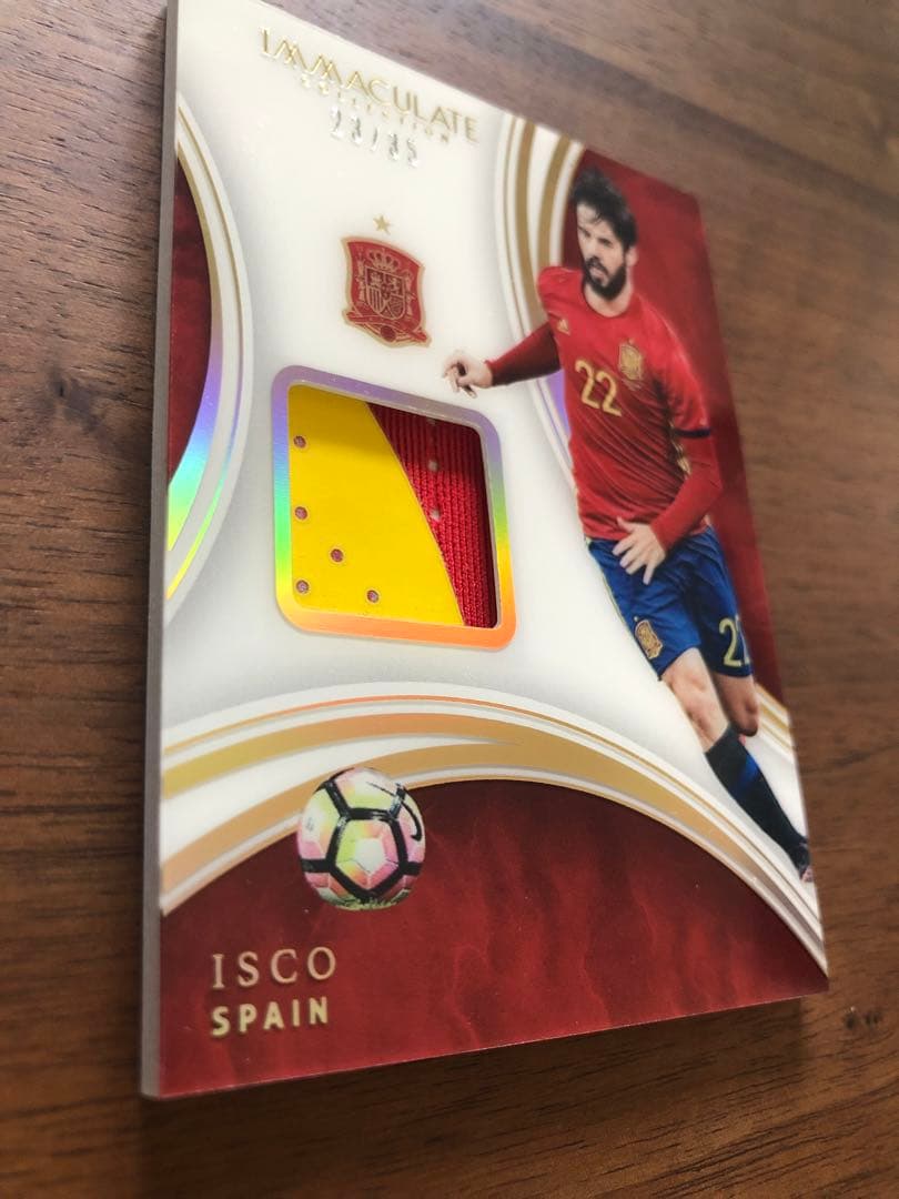 イスコ ジャージーカード 背番号パッチ Immaculate 選手着用ユニ
