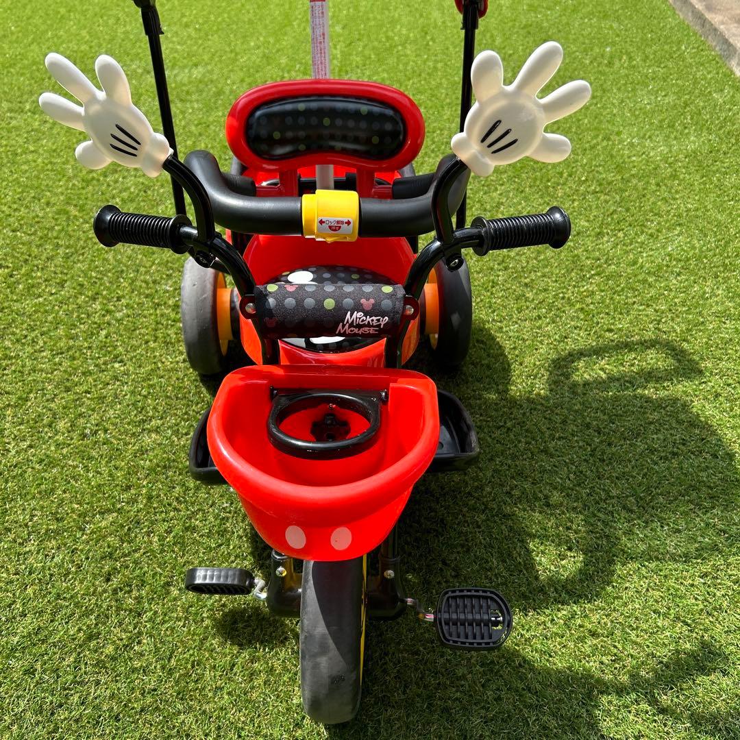 ミッキーマウス　幼児用三輪車　サンシェード付き