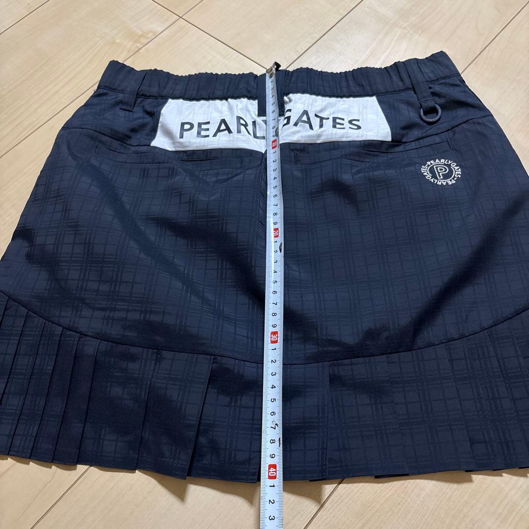 PEARLY GATES ゴルフ　ネイビー 紺色　プリーツスカート　2