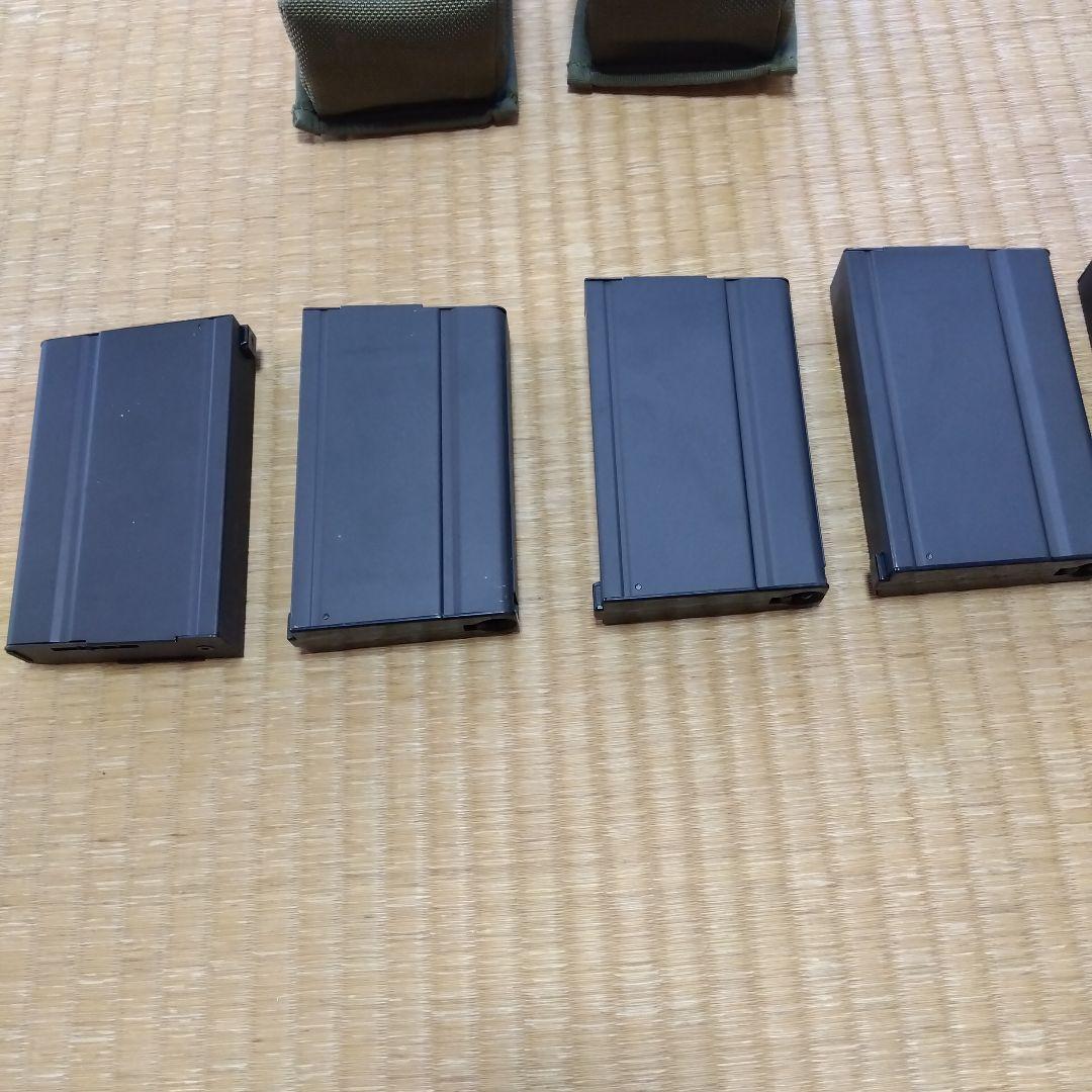 マルイM14 　多弾マガジン×1ノーマルマガジン×4 　マガジンポーチ（2本用）