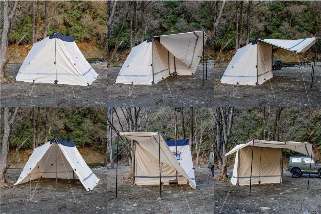 【専用オプション付】YOKA CABIN_グランドシート、蚊帳、ポールセット