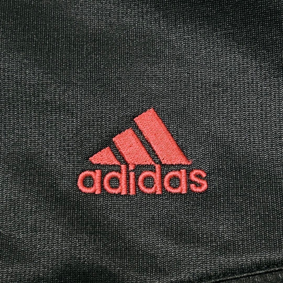 【2512】✨美品✨ adidas ジャージ上下セット　セットアップ　黒　赤