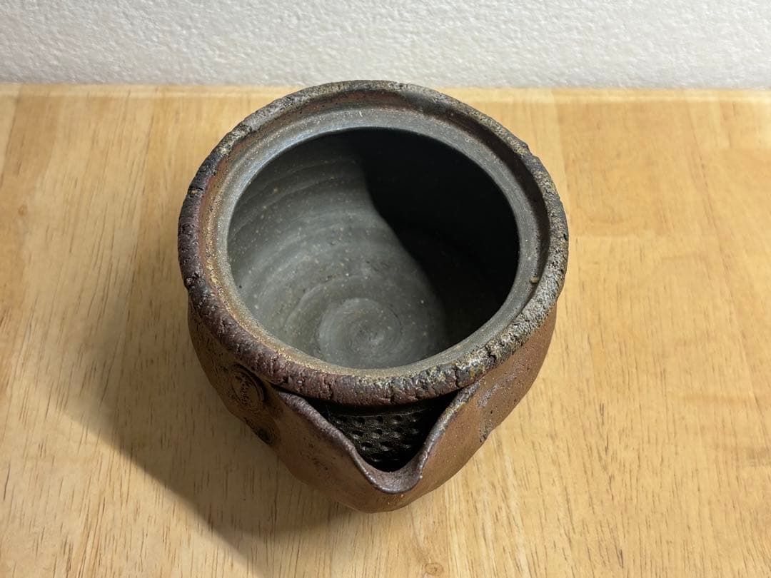 115. 備前焼 宝瓶 登り窯 龍 手びねり 急須