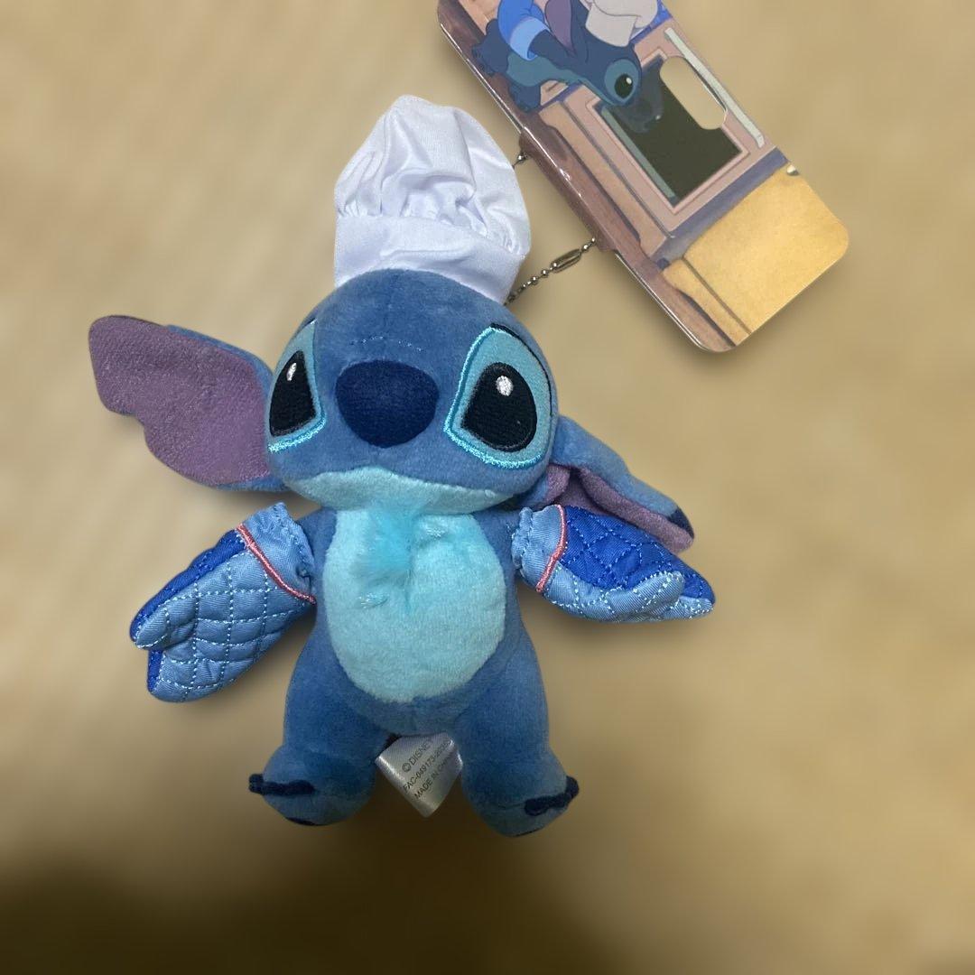 ディズニーストア　スティッチ　プラッシュキーチェーン　コック