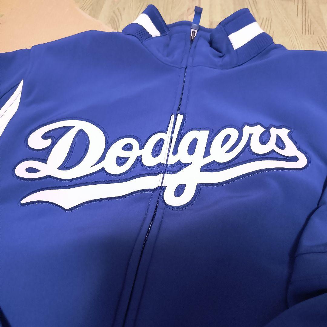 Dodgers 青 ジップアップジャケット