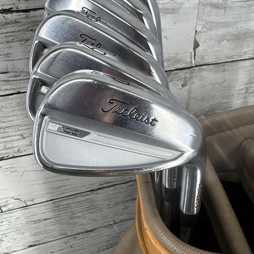 タイトリストT100 2023 5〜Pw AMT S200 TOUR WHITE
