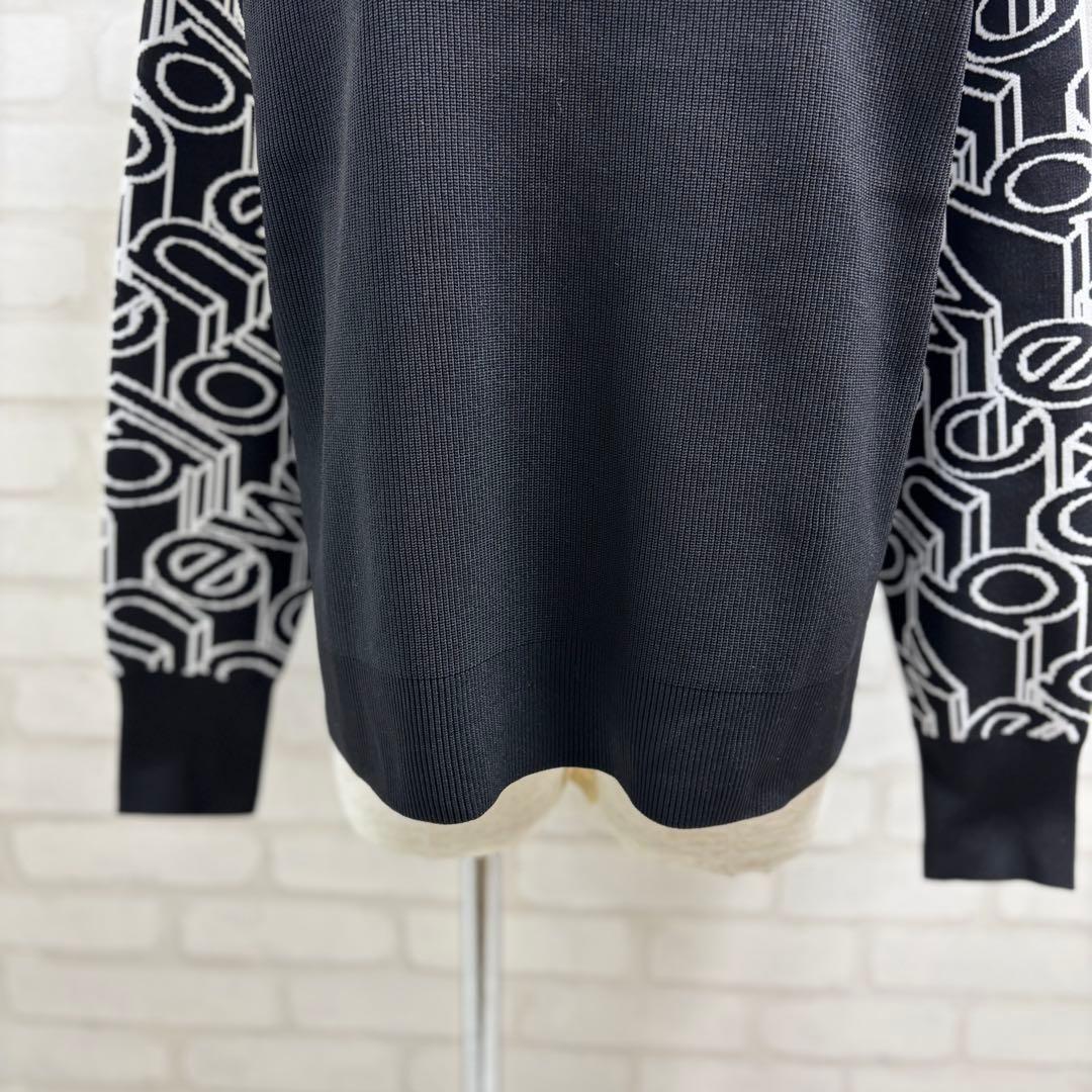 ★美品★ new balance ゴルフウェア セーター Lサイズ 黒