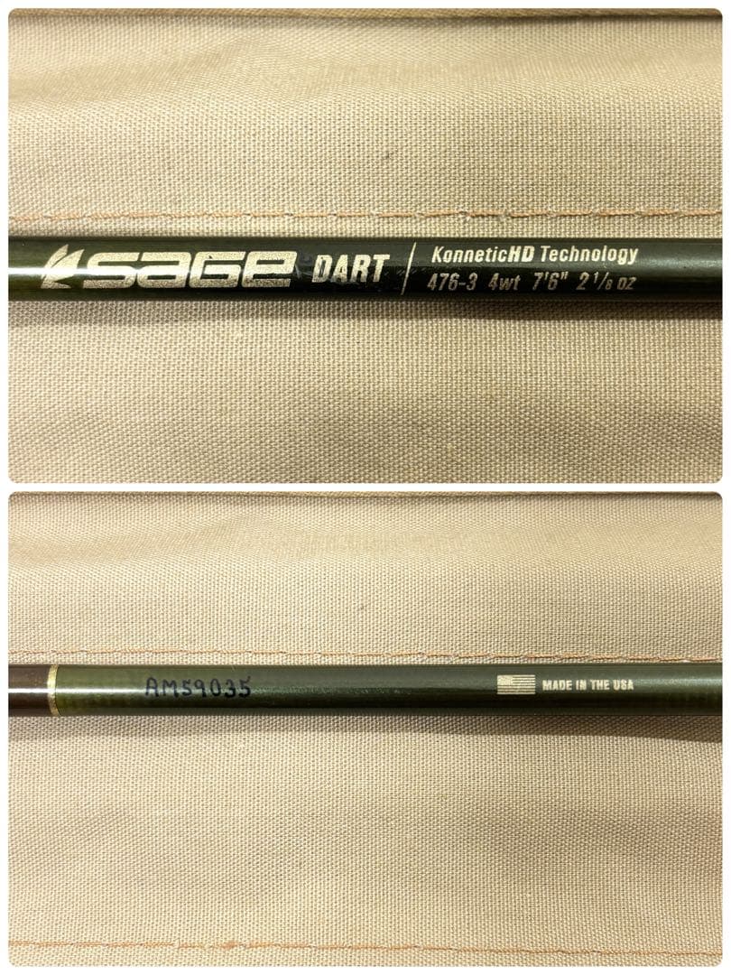 SAGE DART 476-3 KonneticHD 渓流 USA製　セージ