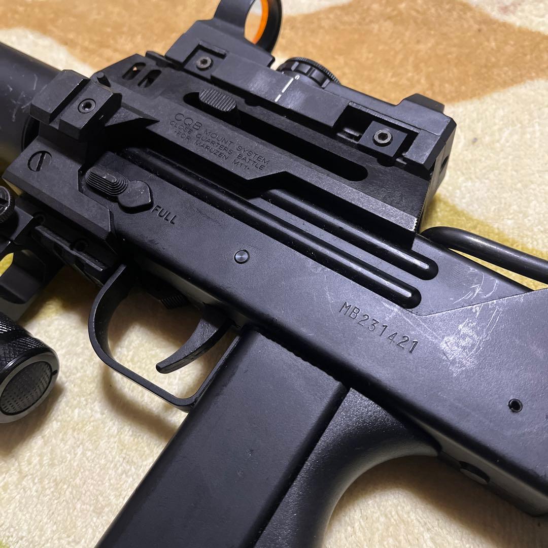 マルゼン M11 サブマシンガン CQBマウント付き　ガスガン