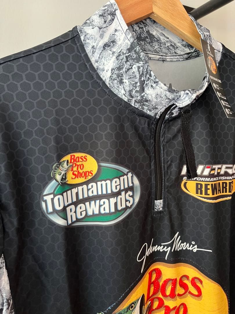 希少 BASS PRO SHOPS フィッシングシャツ L ブラック