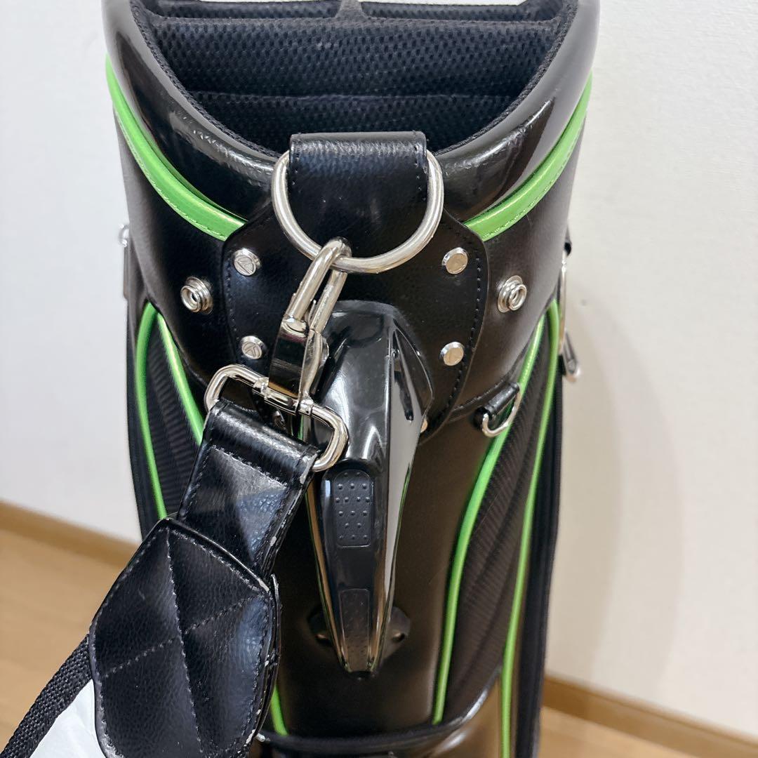 K466 TaylorMade キャディバッグ グリーンブラック フード無し