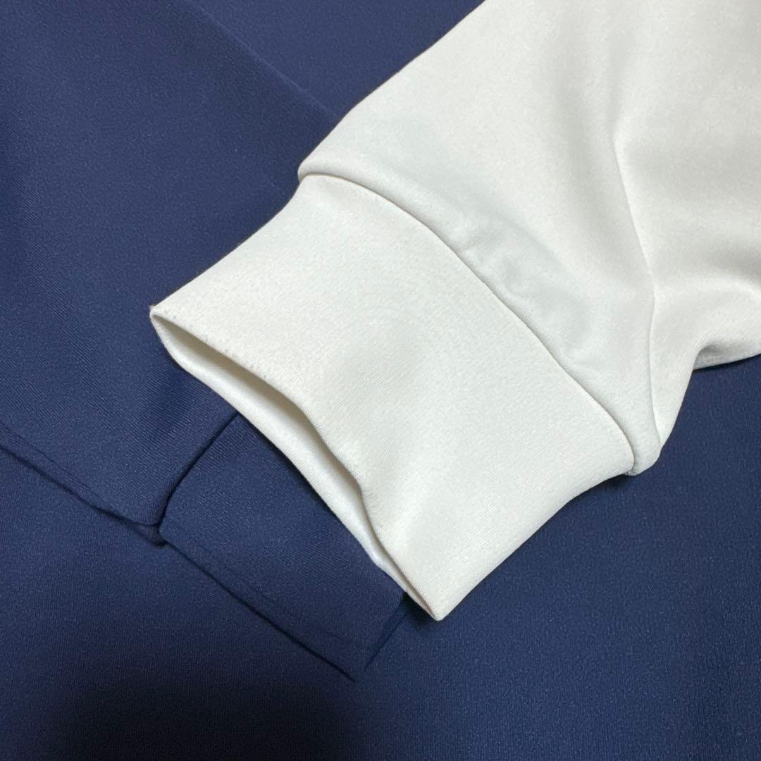 BEAMS ネイビー モックネック