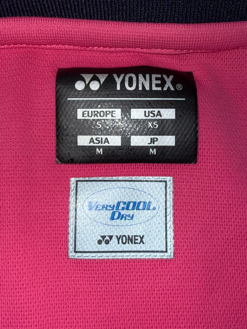 YONEX ヨネックス ゲームシャツ 半袖 ピンク JP Mサイズ