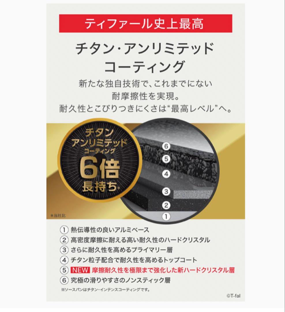 ティファール　ガーネット　アンリミテッド　フライパン　22cm 26cm