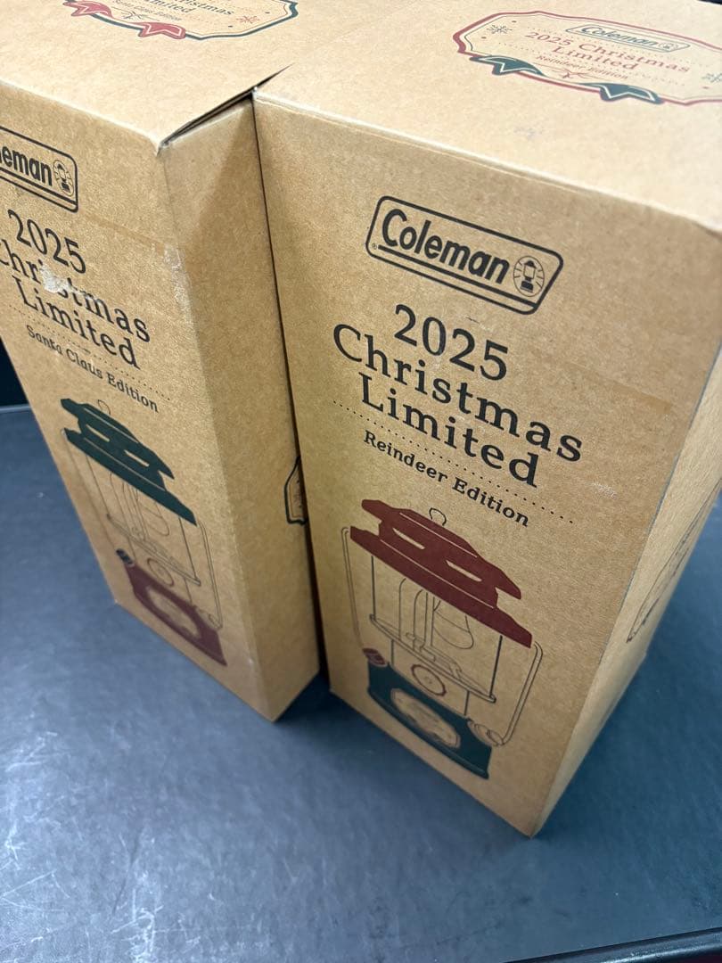 新品コールマン 2025 Christmas Limited ランタン 2つ赤緑