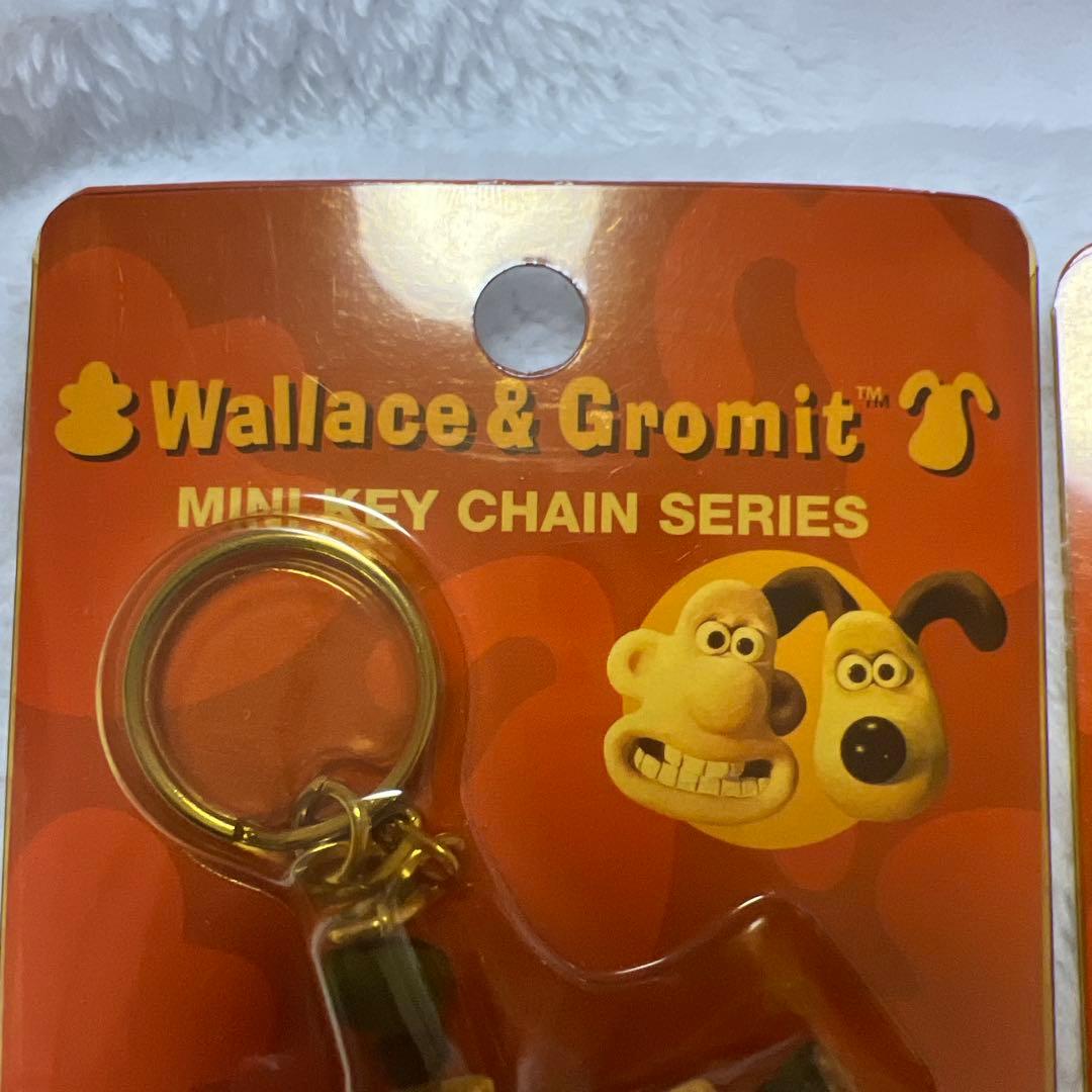 ウォレスとグルミット　ミニキーチェーン　ウォレス　プレストン　キーホルダー