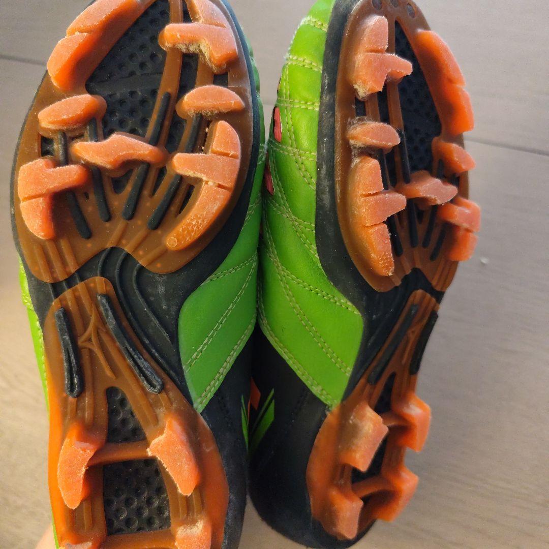 Mizuno サッカーシューズ グリーン/オレンジ