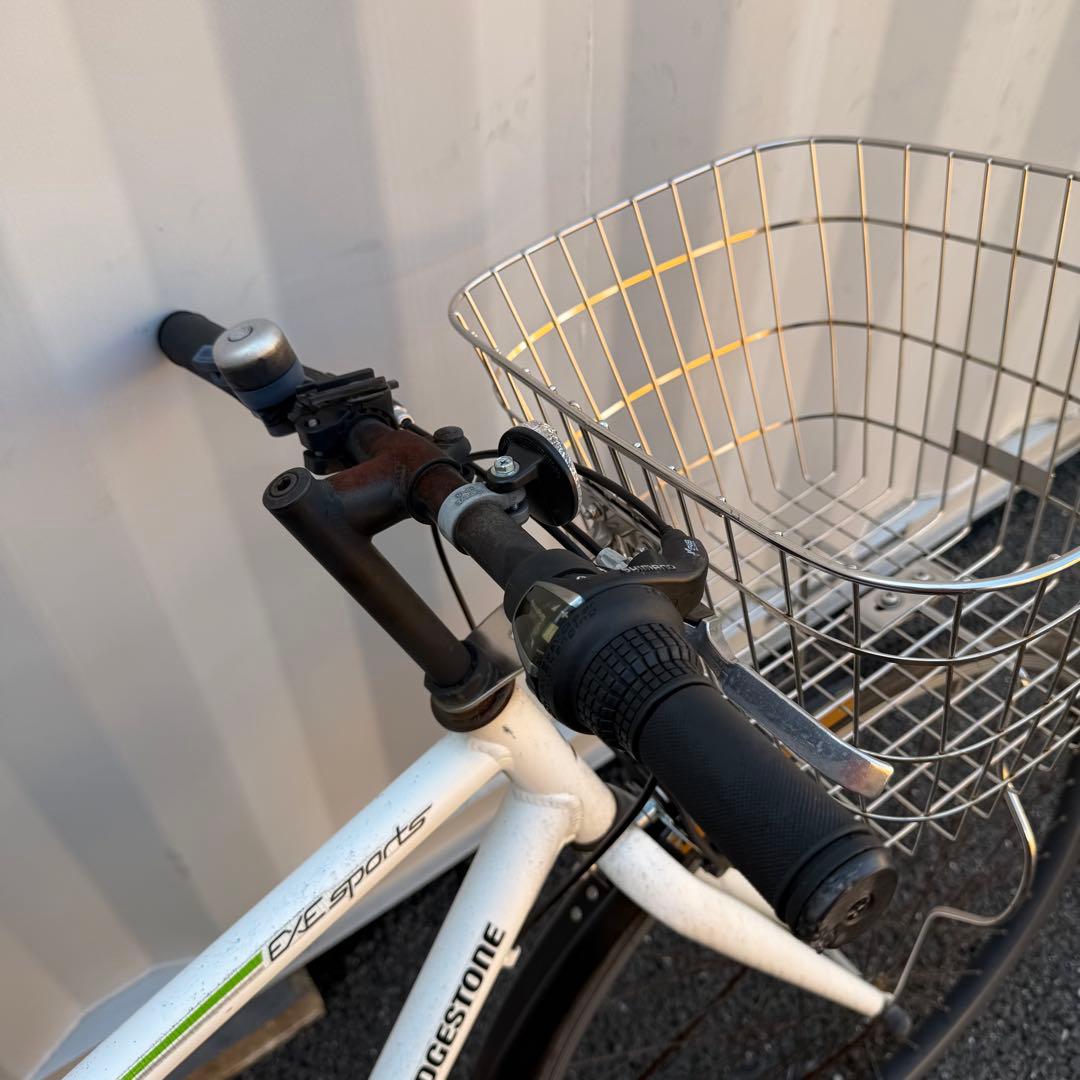 【都内/千葉引取】ブリヂストン製自転車 27インチ カゴ/鍵/6段変速付