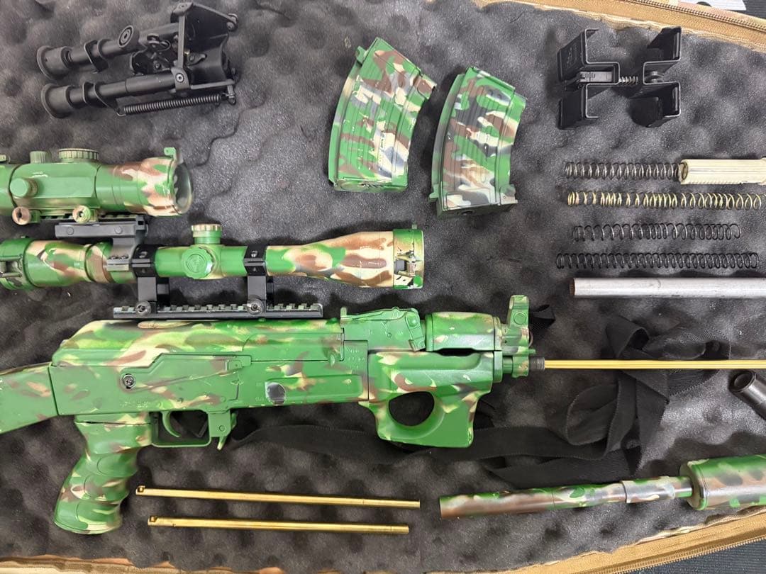 ak47 ヴェータ　スペツナズ　スナイパー仕様　スコープ、リポバッテリー付