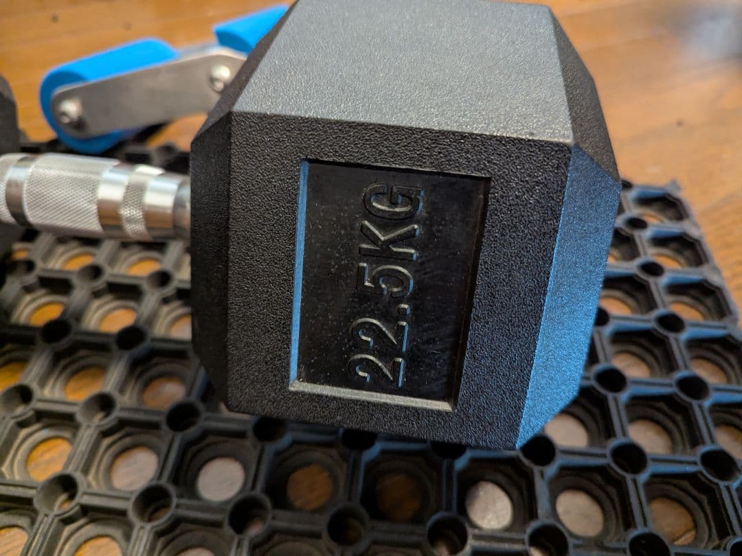【セット購入必須②】22.5kg HEXダンベル＋DDハンドル＋人気グリップ付