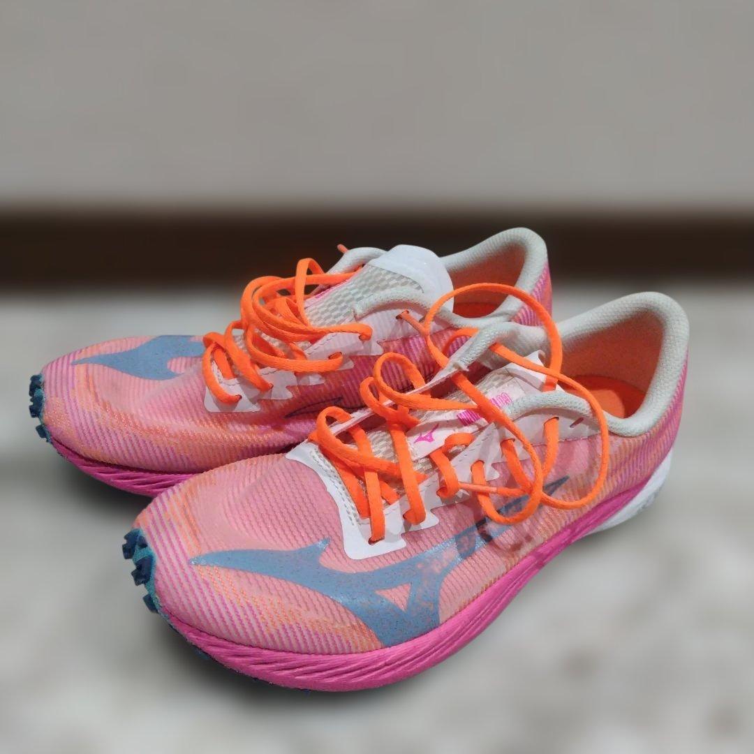 Mizuno ウェーブデュエル3 ピンク/オレンジ