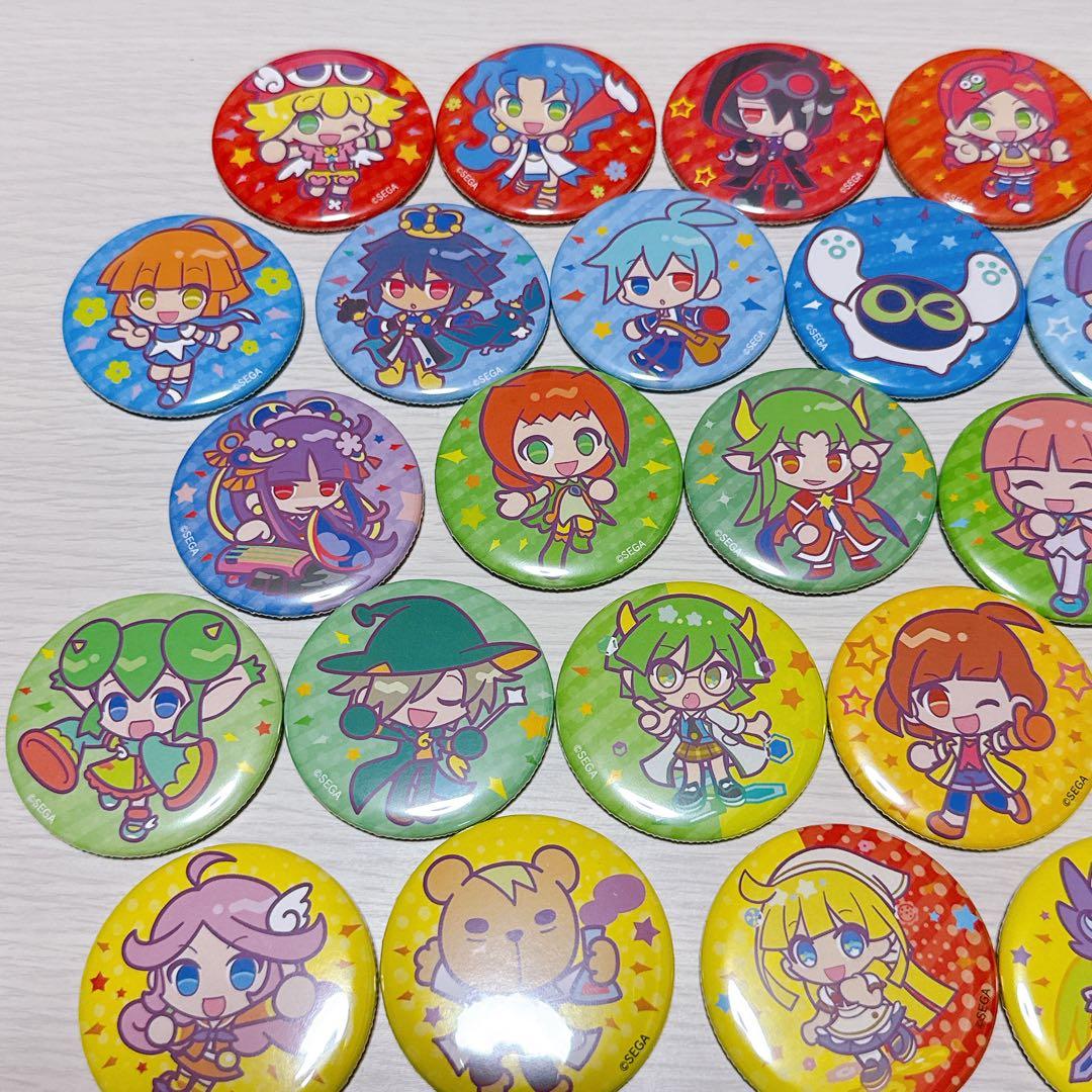 ぷよクエカフェ2025 ミニキャラ 缶バッジ 全種コンプ37個 新品未使用