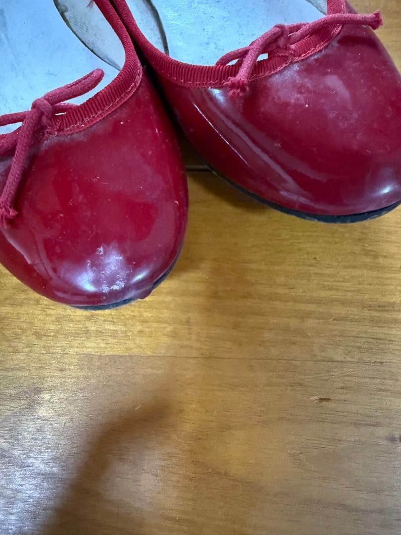 Repetto レッド バレエシューズ