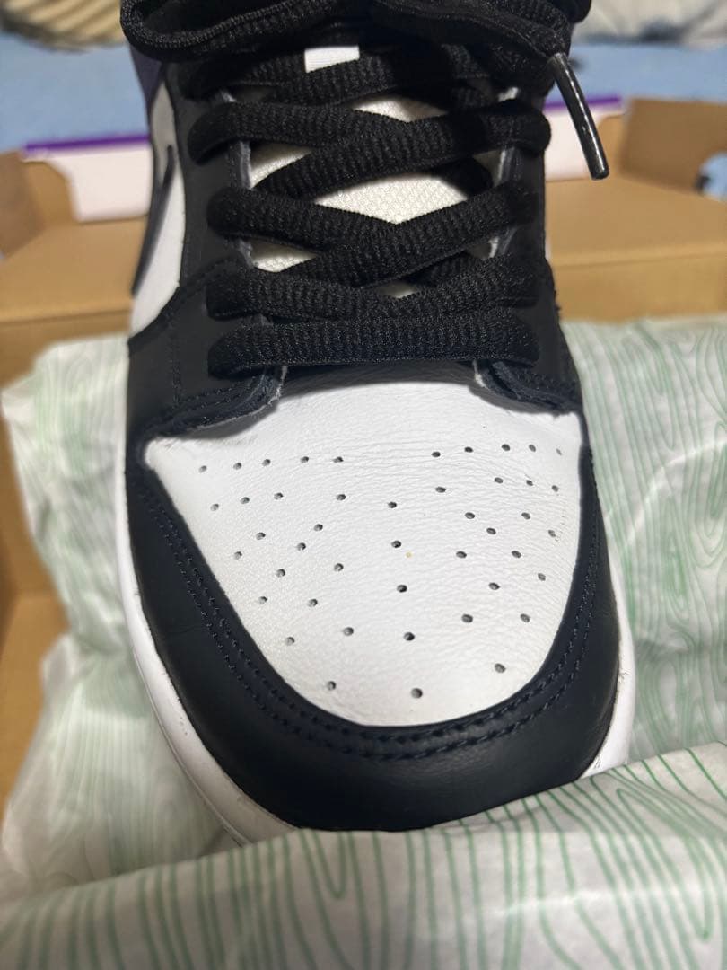 Nike SB Dunk Low Pro ブラック/ホワイト/パープル