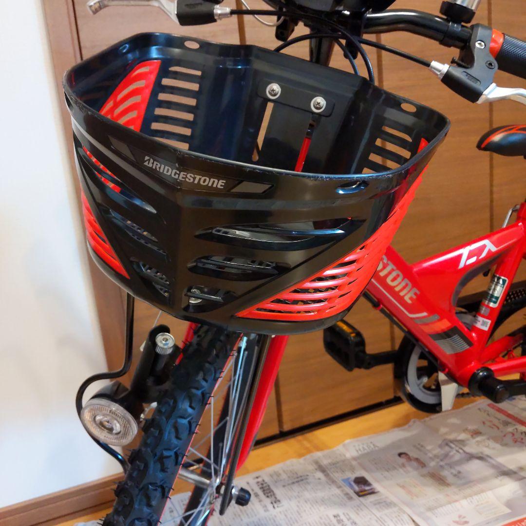 BRIDGESTONE　キッズ自転車　 レッド　 ２０インチ　前バスケット付き