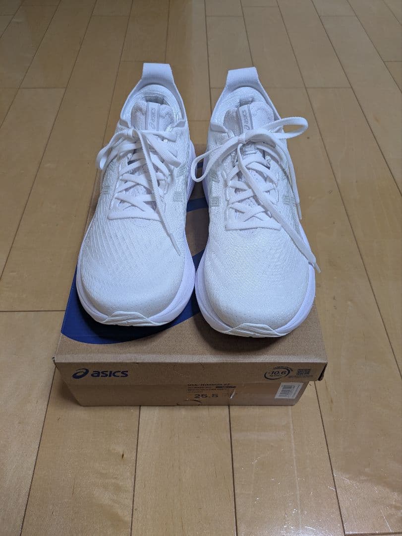 ASICS アシックス ゲルニンバス27 ホワイト 25.5cm