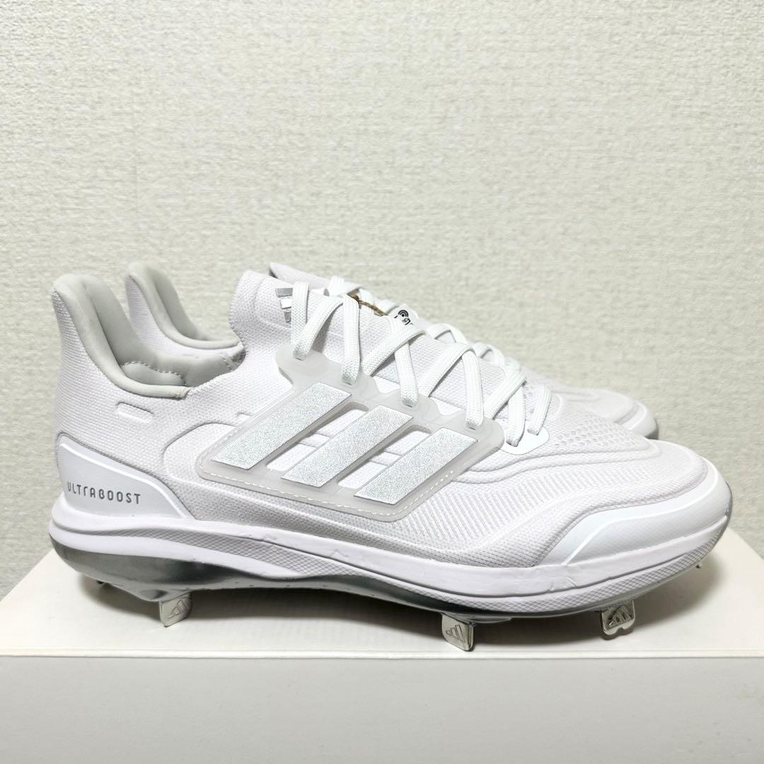 アディダス 28cm 野球 ウルトラブースト スパイク 白 靴 シューズ 金具