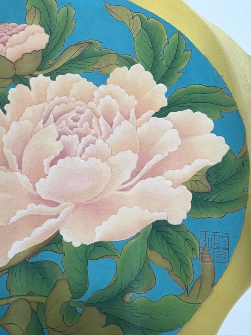 牡丹図　水墨画　肉筆絵画　宋画　模写