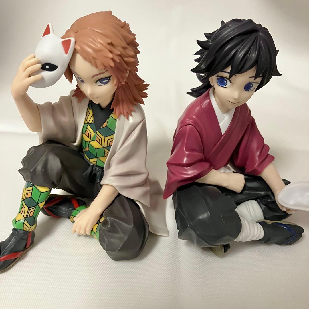 鬼滅の刃 フィギュア 冨岡義勇&錆兎 ふめつのきずな 一番くじ