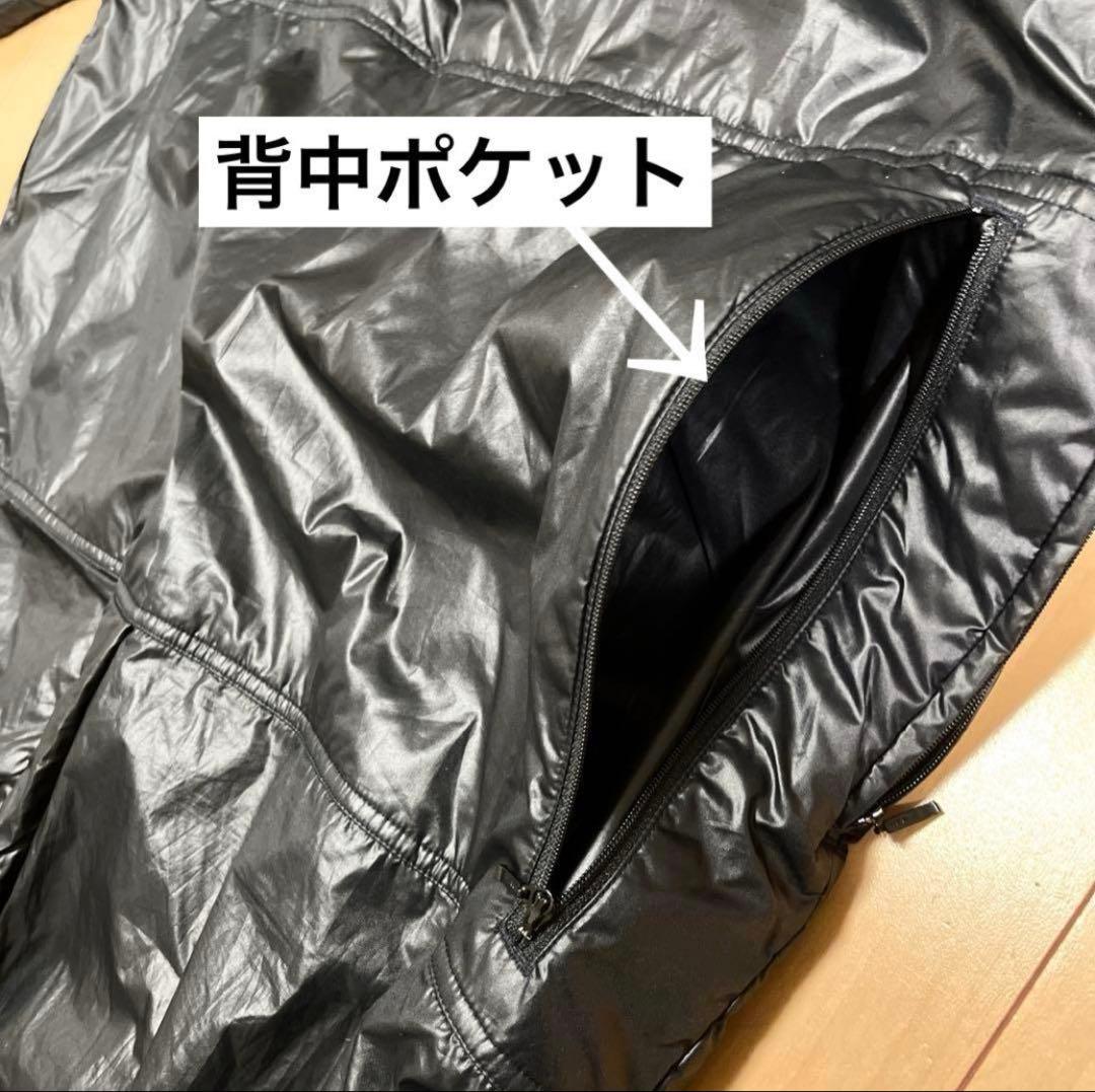 アリーナ arena フード付 ベンチコート L ボア 黒 水泳 競泳 防寒