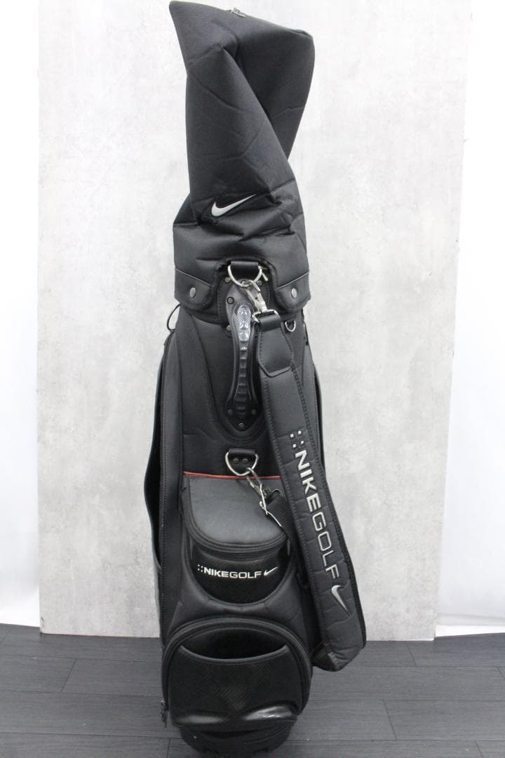 ▲NIKE GOLF ナイキ ゴルフ キャディバッグ エナメル ブラック