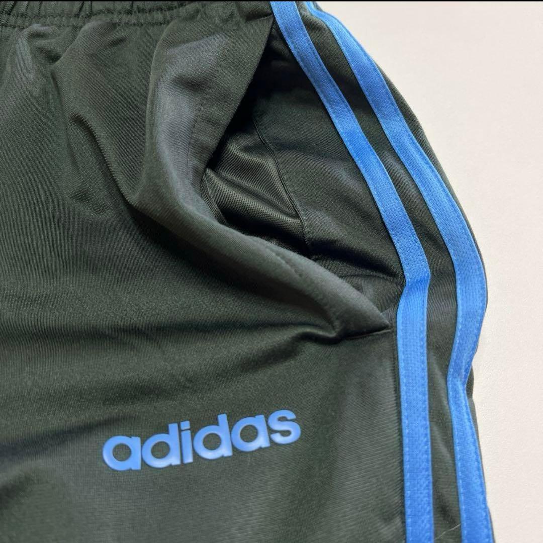 adidasジャージセットアップ　３本ライン　上下　ダークグリーン　ユニセックス