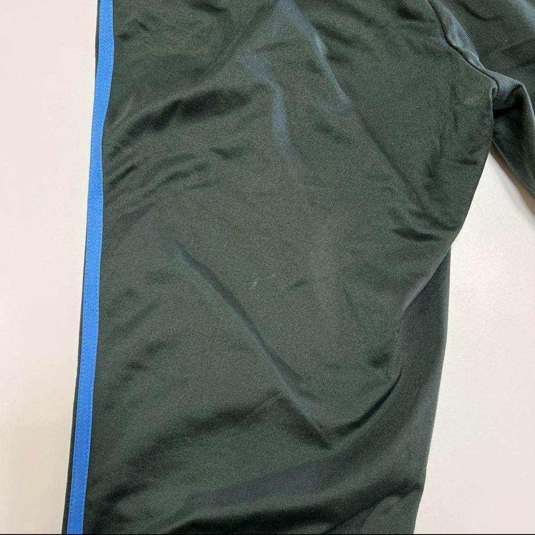 adidasジャージセットアップ　３本ライン　上下　ダークグリーン　ユニセックス