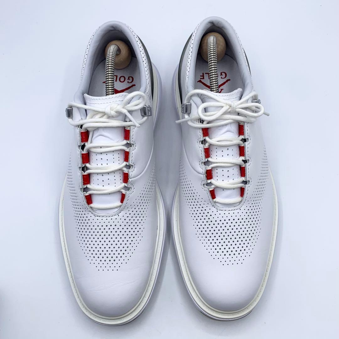 【美品】NIKE ゴルフ　シューズ　スパイクレス　ホワイト　26cm ジョーダン