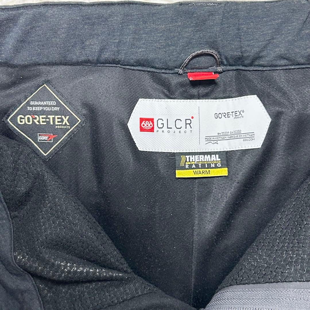686 スノーボードウェア上下セット　ML GORE-TEX イエロー　ブラック