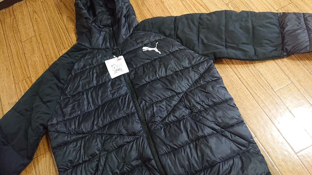 新品PUMA 中綿フードジャケット ブラック