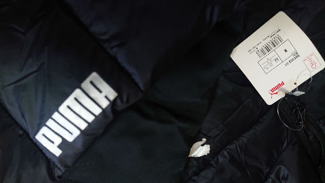 新品PUMA 中綿フードジャケット ブラック