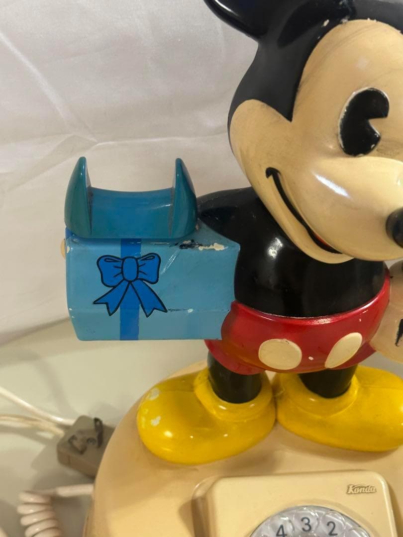 昭和レトロ★ディズニー★ミッキーマウス★電話★フィギュアに★おもちゃに