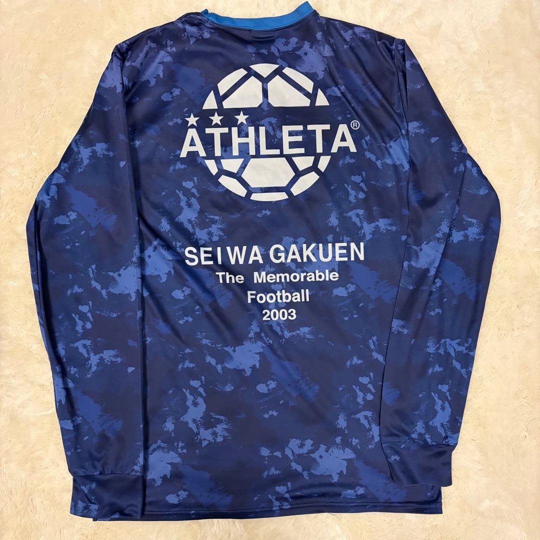 聖和学園 サッカー部 長袖 紺色 選手支給品