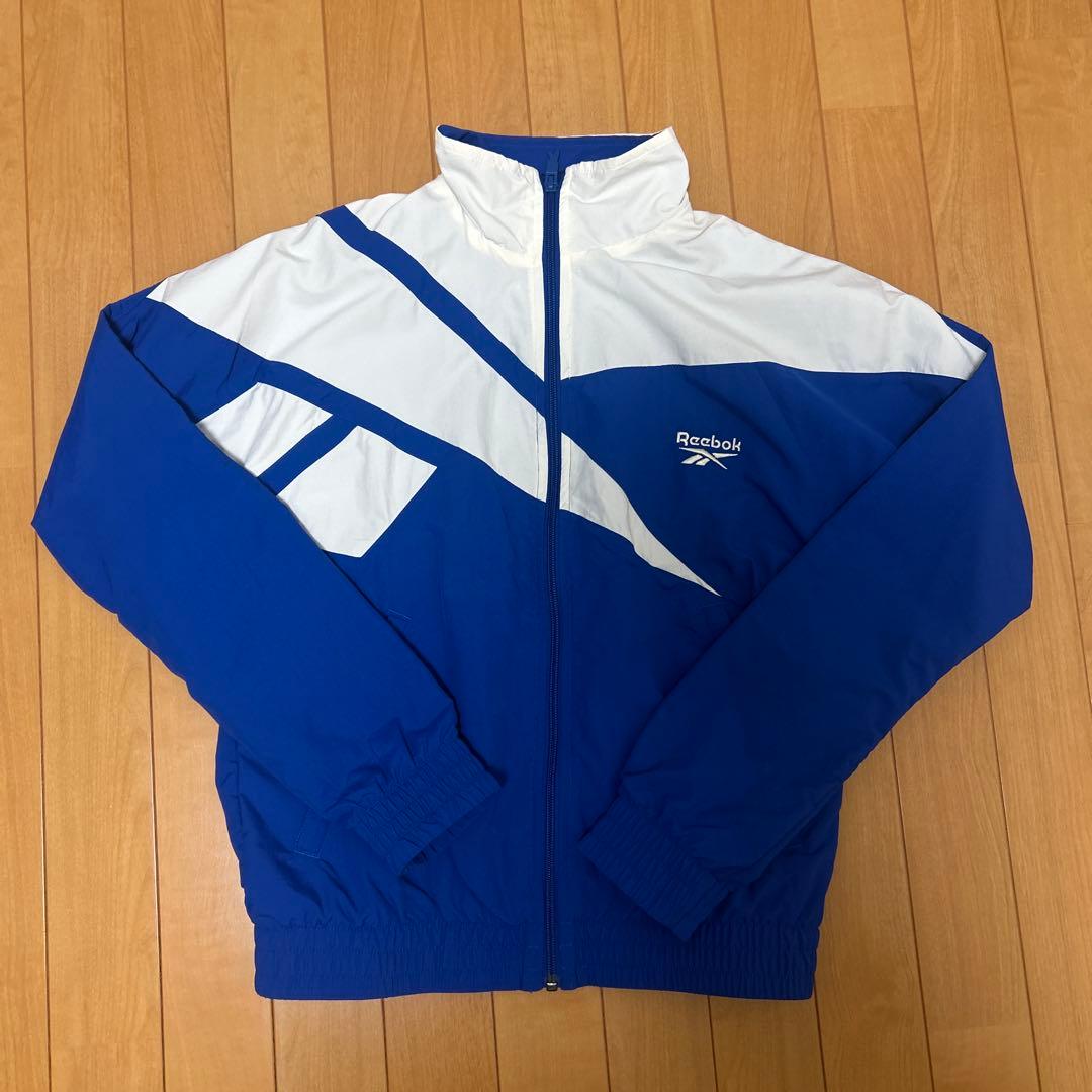 Reebok トレーニングジャケット 青白