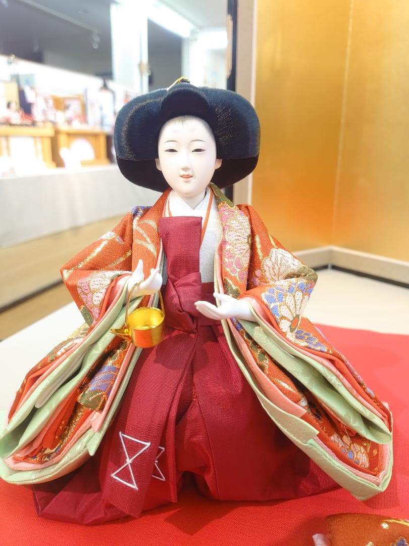 ●金襴衣装三人官女　●おひなさま　●お雛様